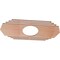 Ekena Millwork Chrysler Wood Fretwork Pierced Ceiling Medallion, Cherry, 40"W x 20"H x 10 1/2"ID x 1/4"T CMWP40X20X0250CSCH - alternate 3